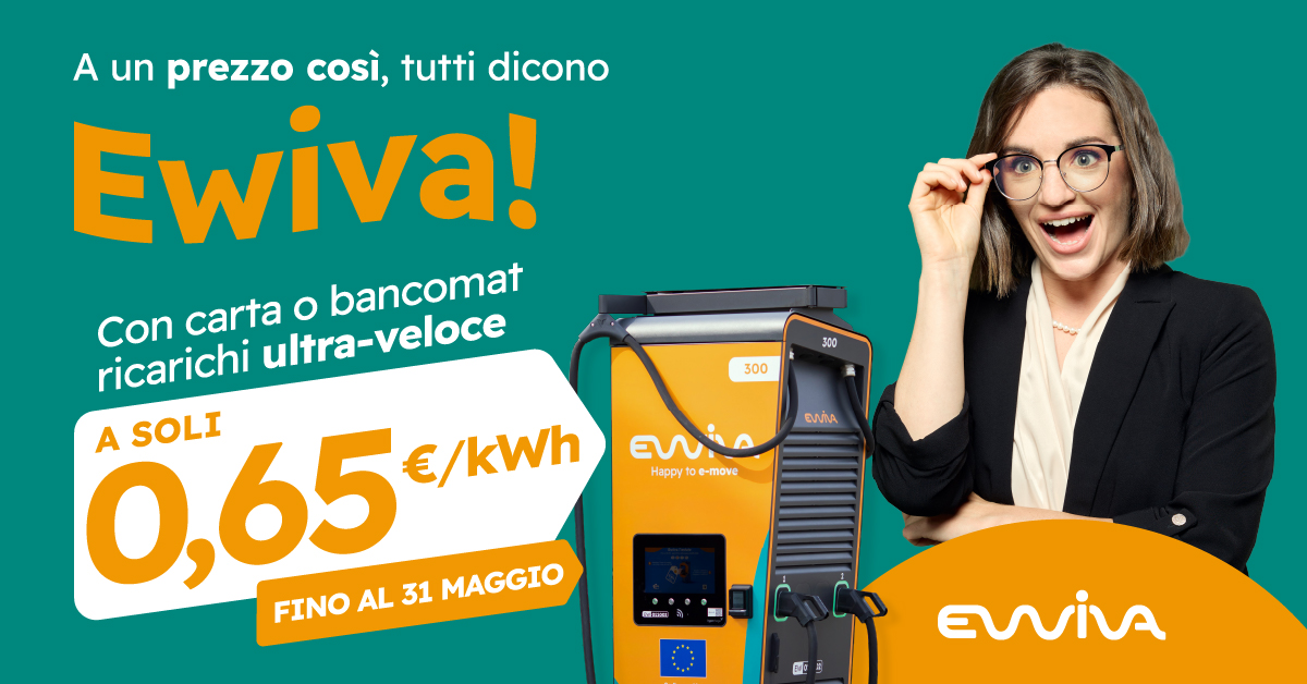 Promozione maggio ricarica Ewiva scontata del 30%